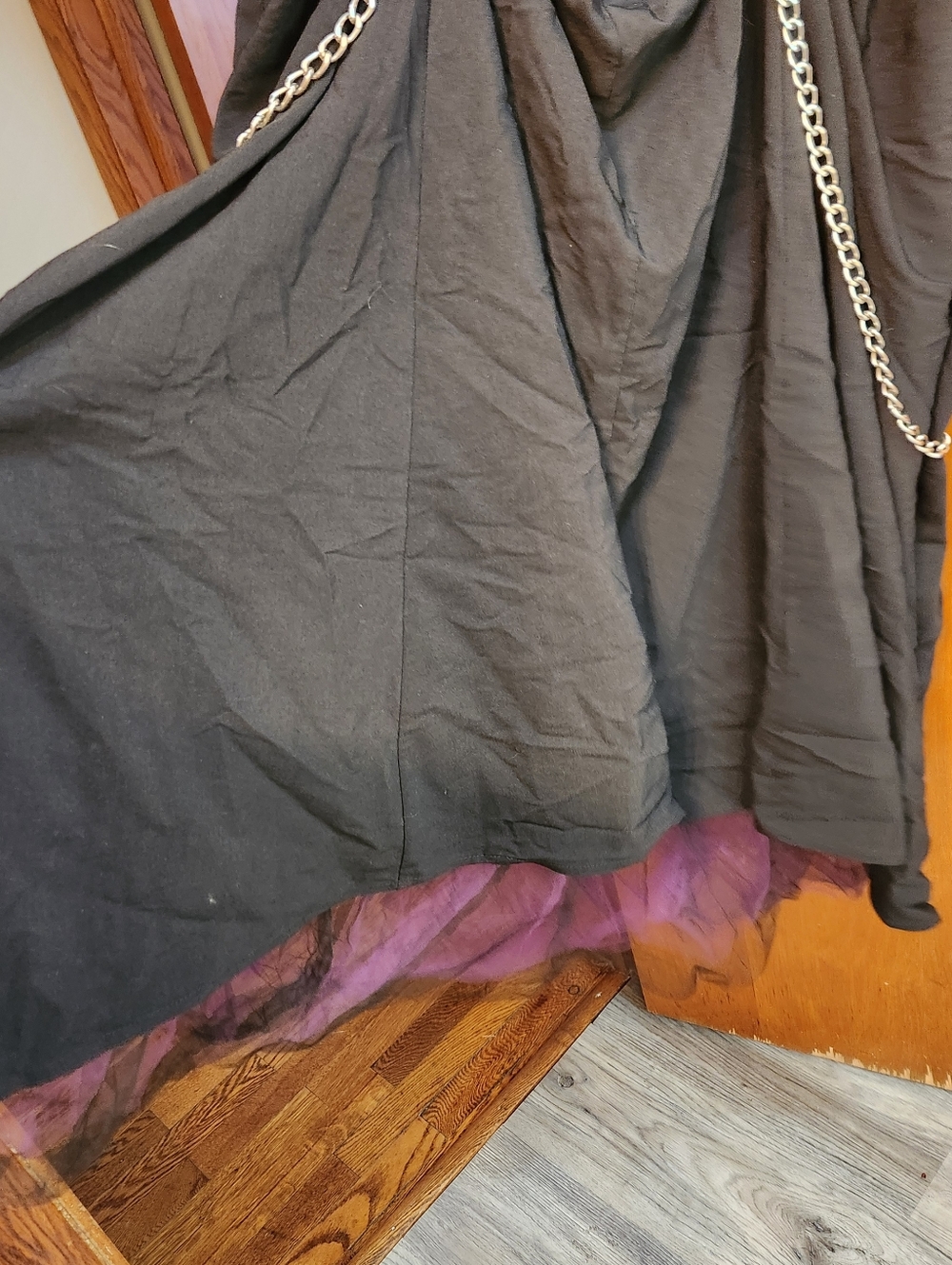 Vintage LIP SERVICE Gothic Tulle Maxi Dress SIZE L - Picture 6 of 10